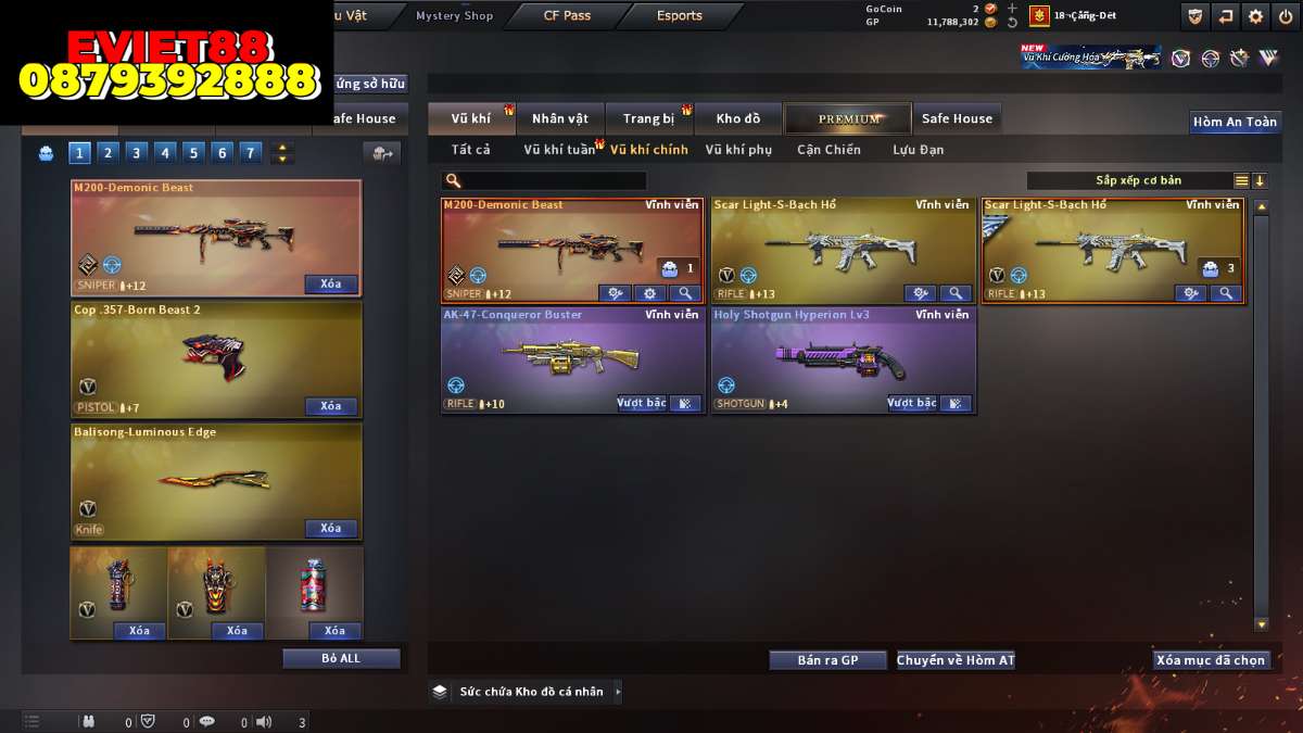 shop acc cf uy tin gia re